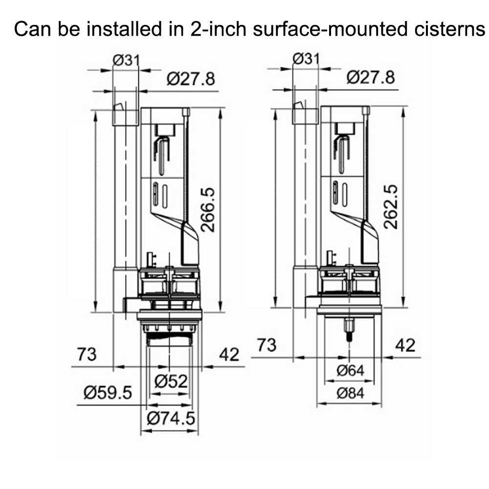 toilet flush parts diagram