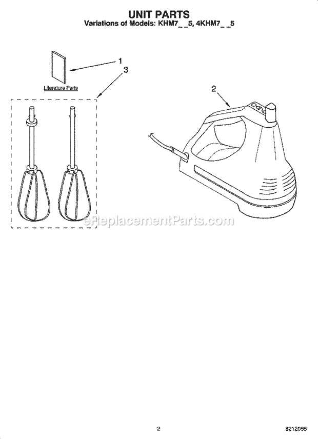 replacement kitchenaid mixer parts diagram