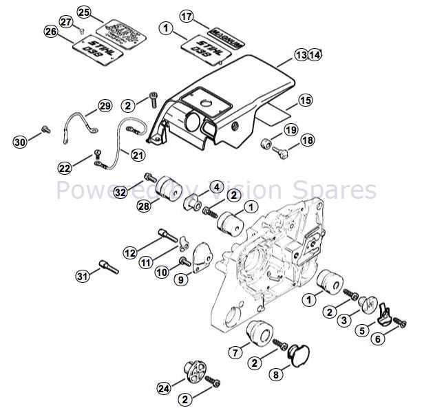 stihl 038 magnum parts diagram