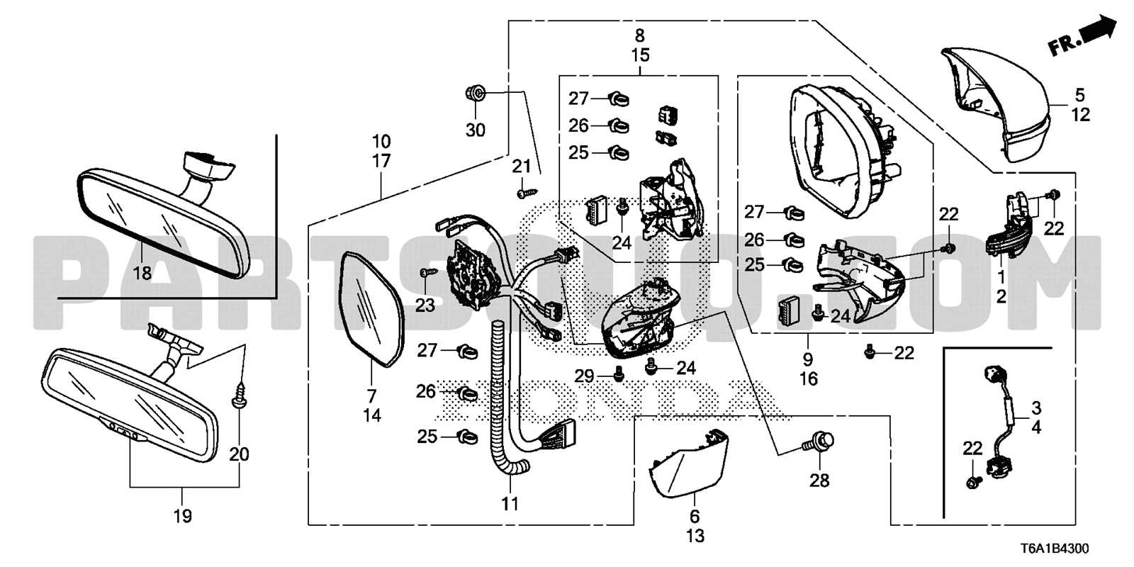 2019 honda odyssey parts diagram