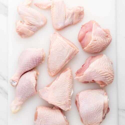 chicken meat parts diagram