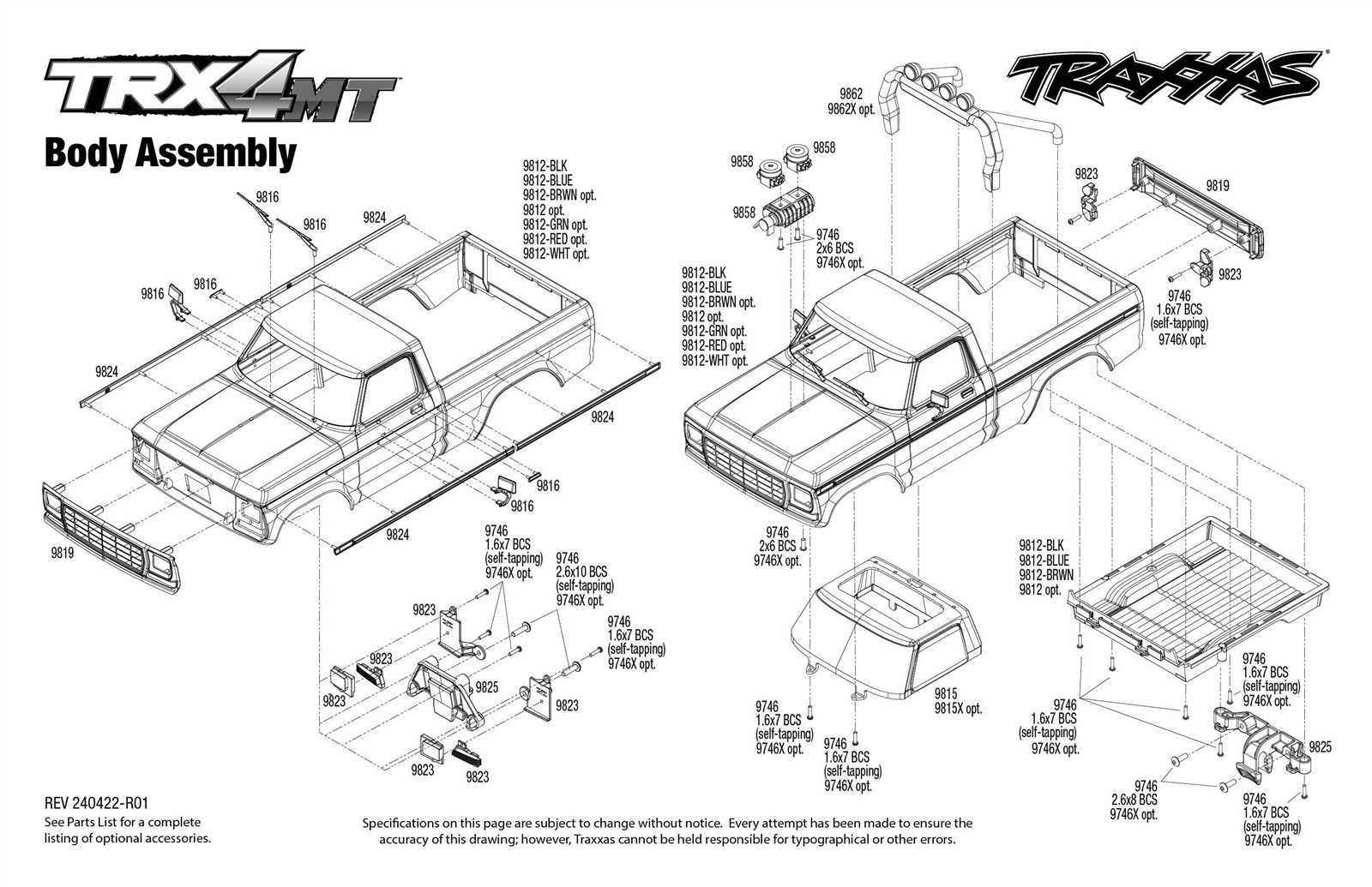 traxxas 4 tec 2.0 parts diagram