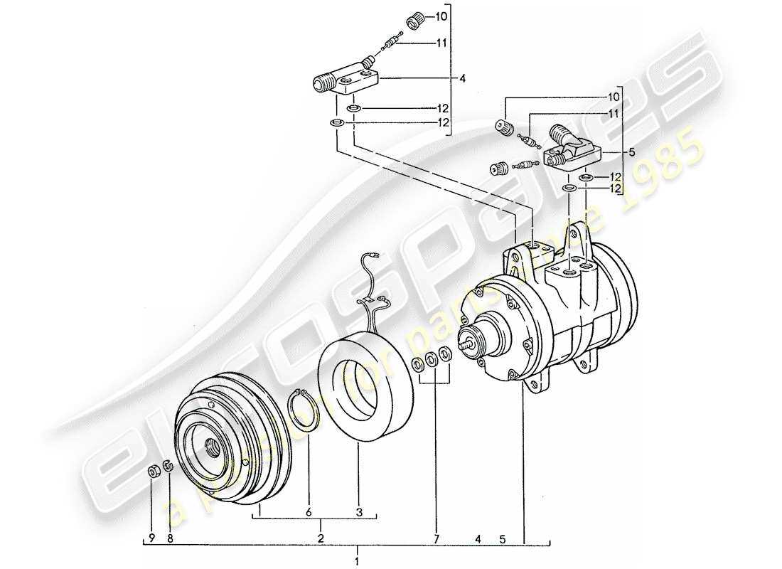 a c compressor parts diagram