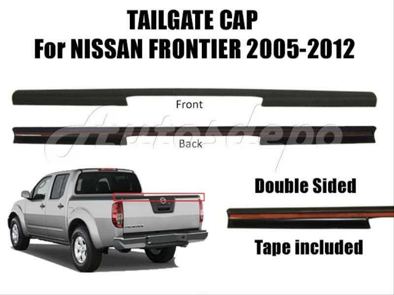 2005 nissan frontier tailgate parts diagram