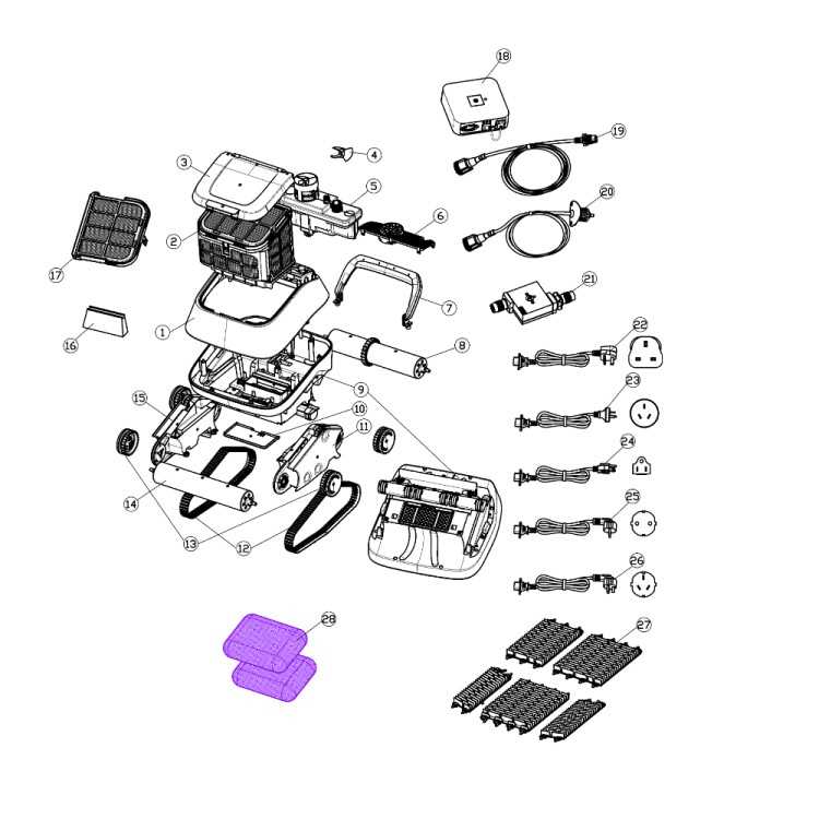 the pool cleaner parts diagram