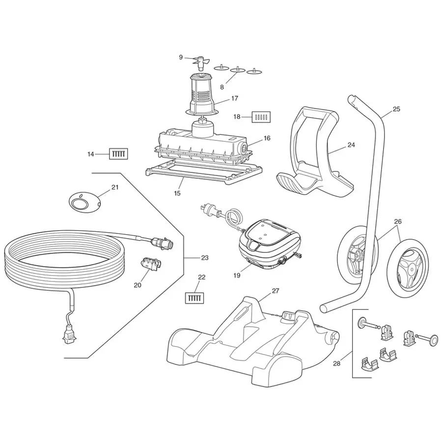 polaris pool sweep parts diagram