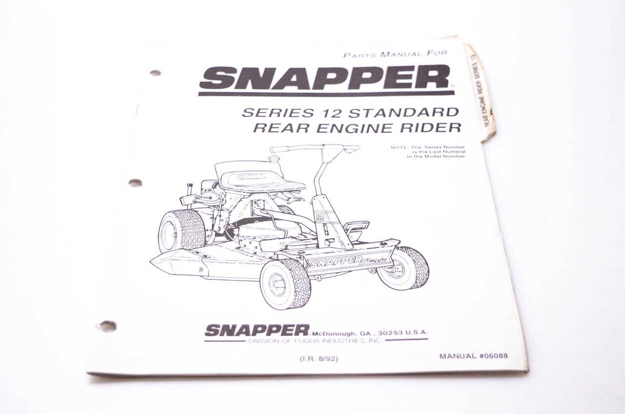 snapper lawn mower parts diagram