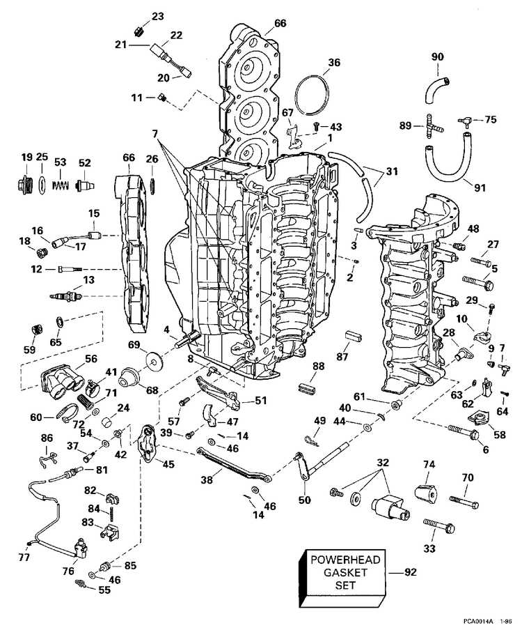 1993 mercury 40 hp outboard parts diagram