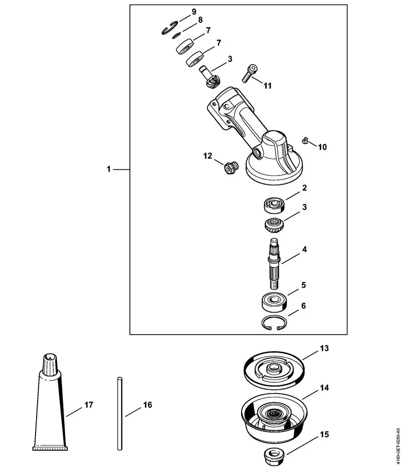 stihl fs110r parts diagram