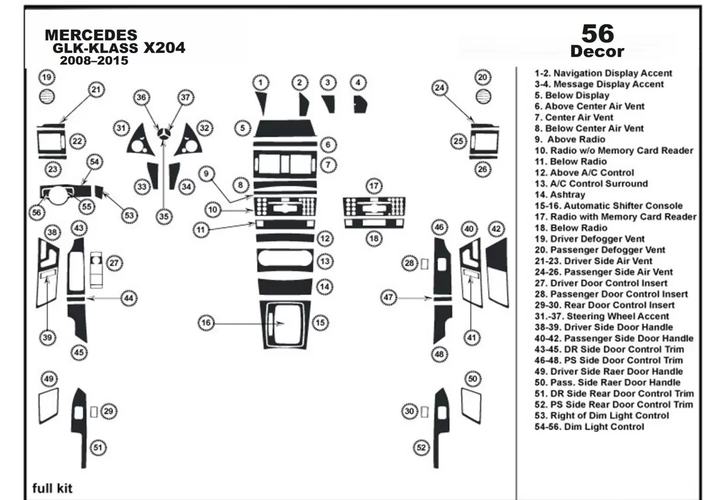 glk 350 parts diagram