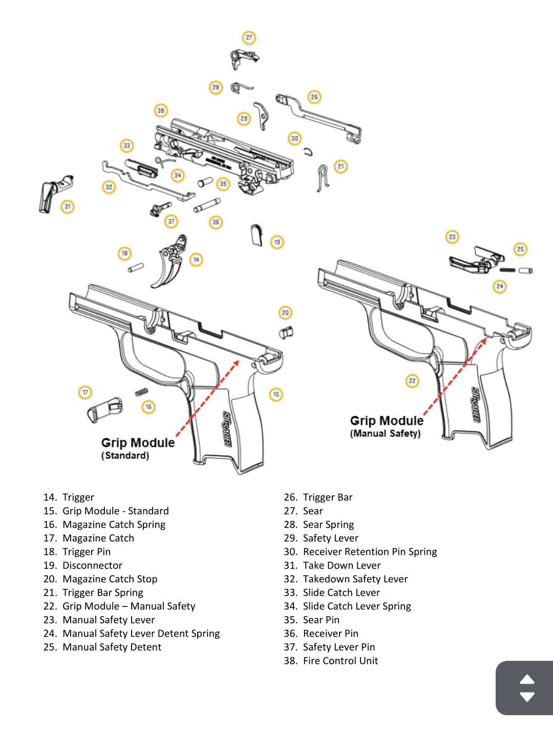 glock 22 parts diagram