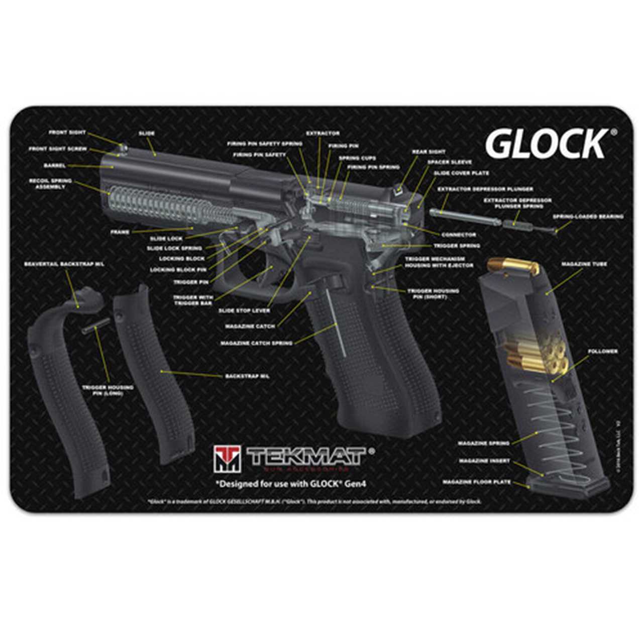 glock slide parts diagram