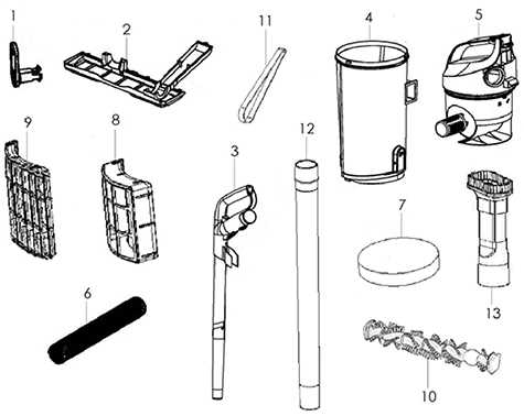 dirt devil vacuum parts diagram