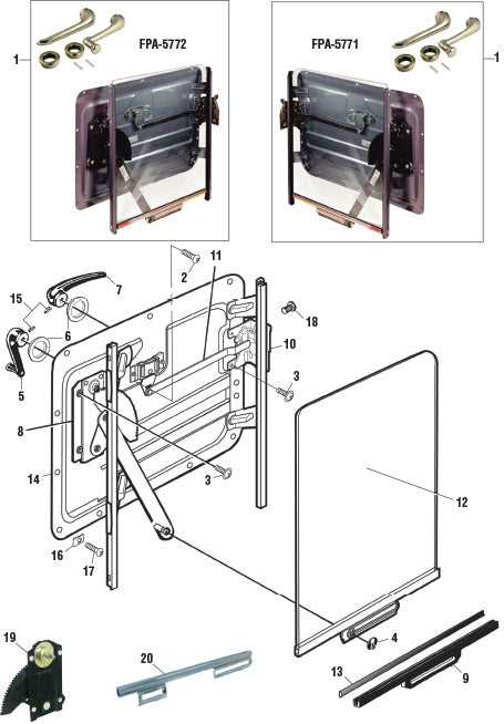 kenworth door parts diagram