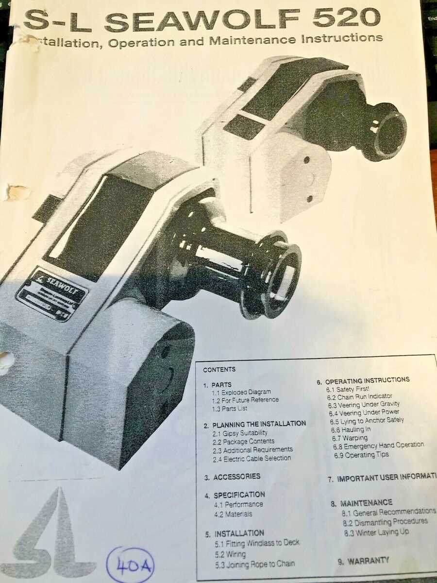 good windlass parts diagram