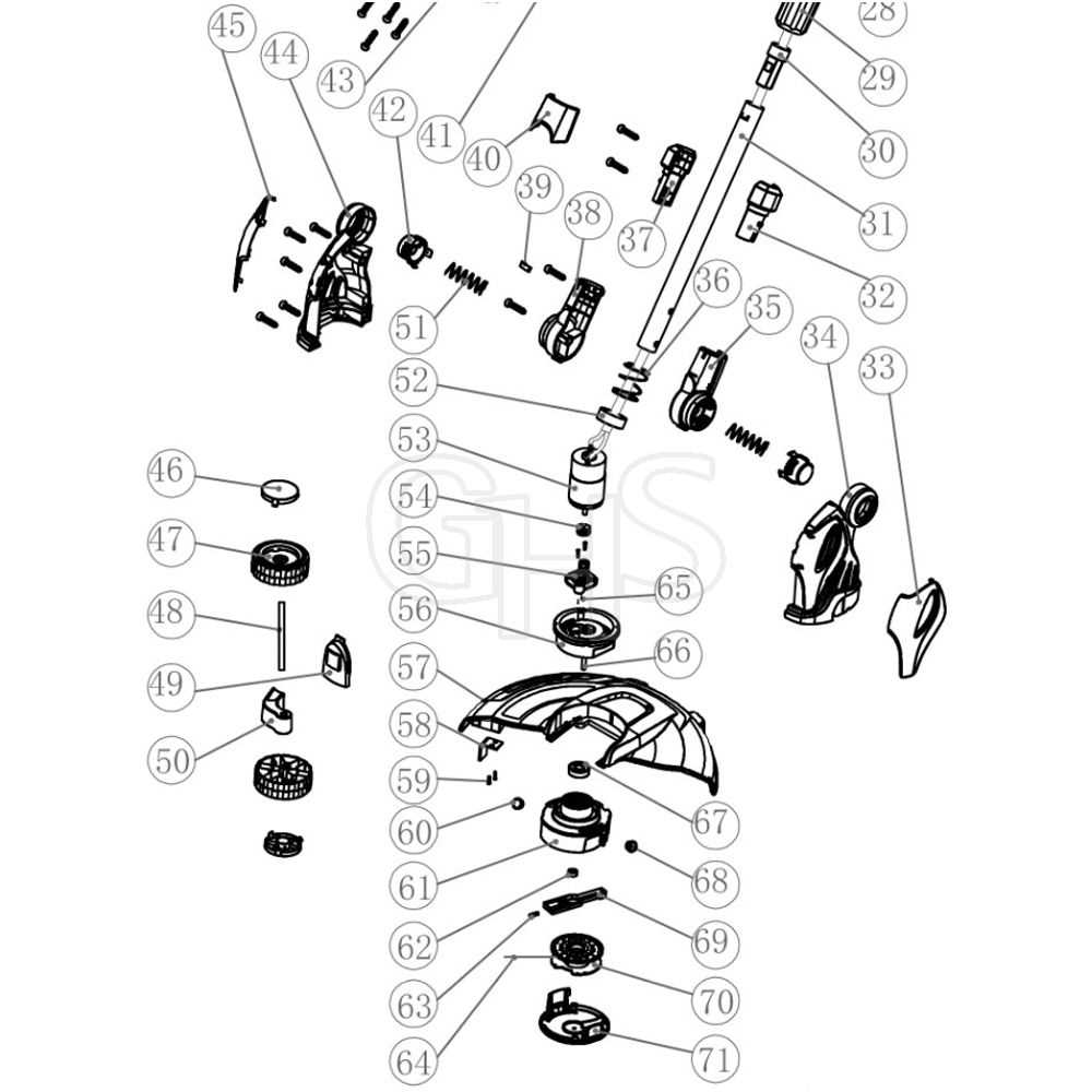 grass trimmer parts diagram