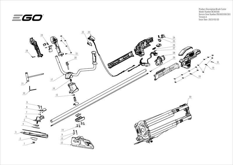 grass trimmer parts diagram