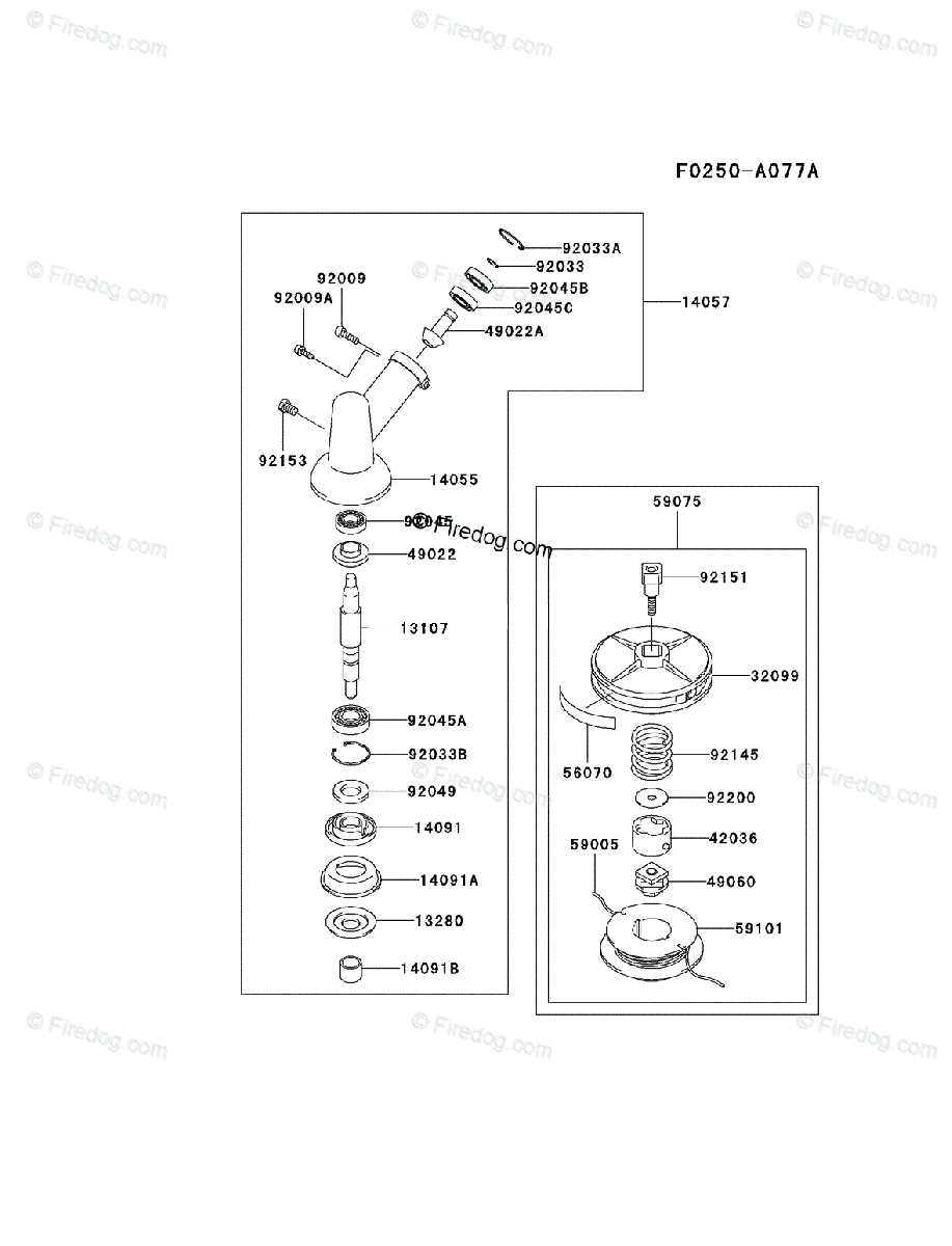 grass trimmer parts diagram