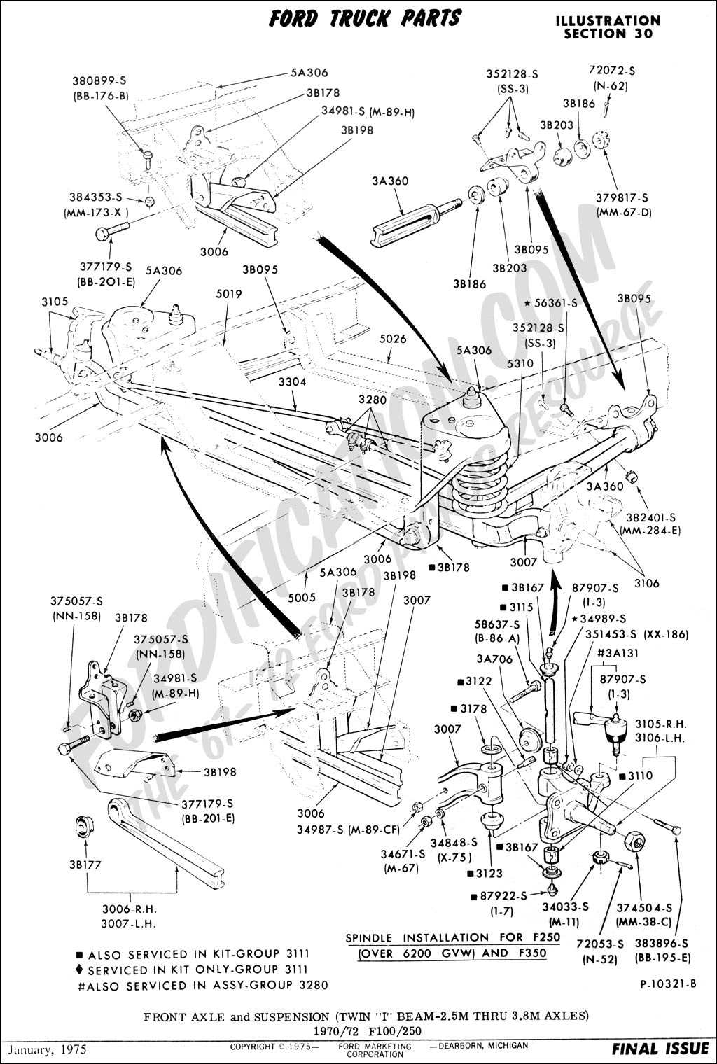 1996 ford f350 front end parts diagram