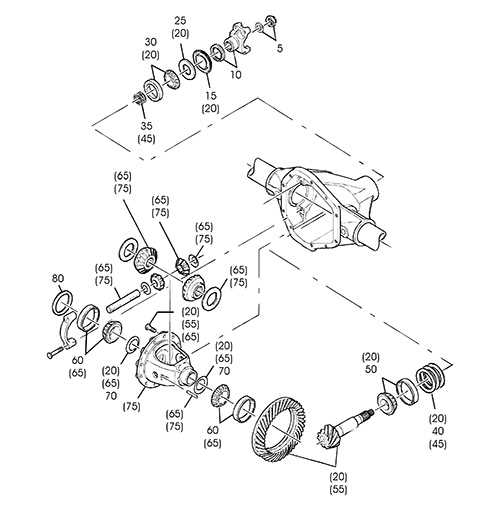 ford f350 front axle parts diagram