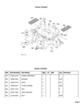 kubota b26 parts diagram