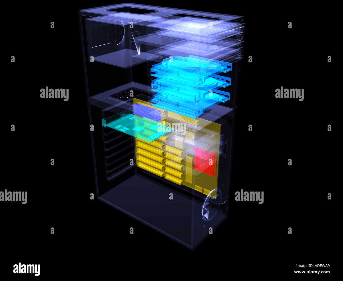 parts of a computer diagram