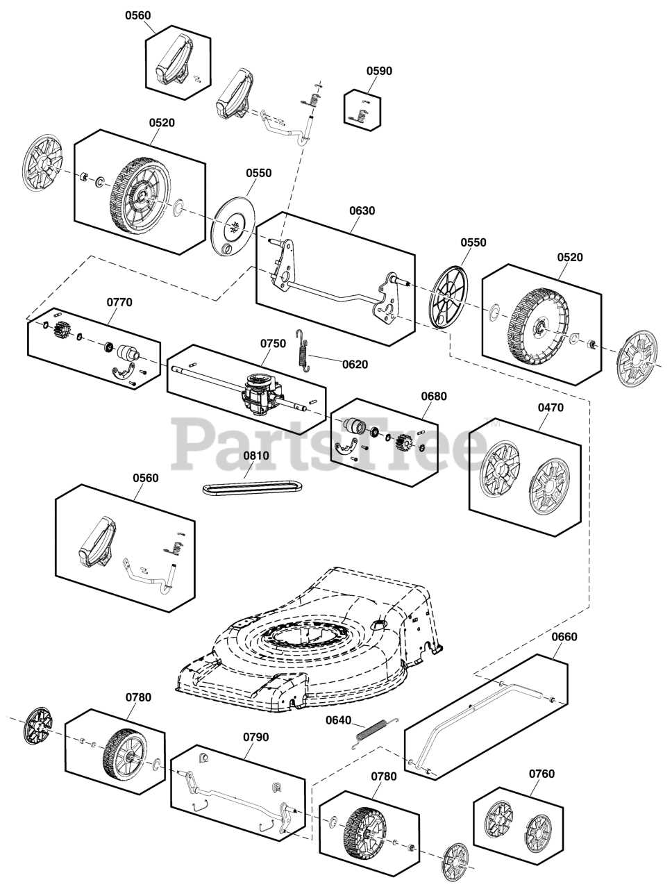 snapper lawn mower parts diagram