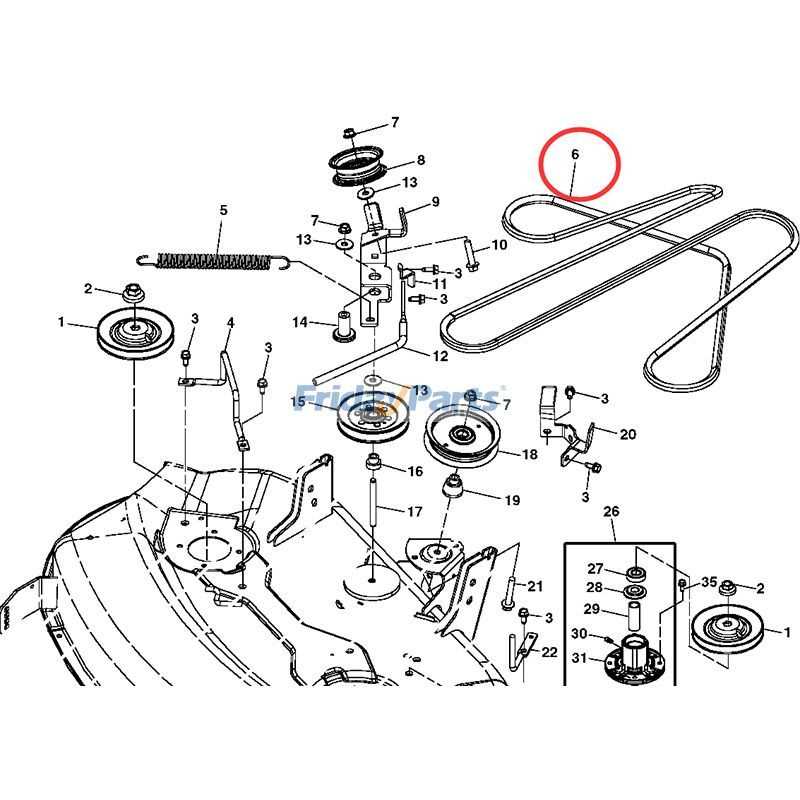 john deere x360 mower deck parts diagram