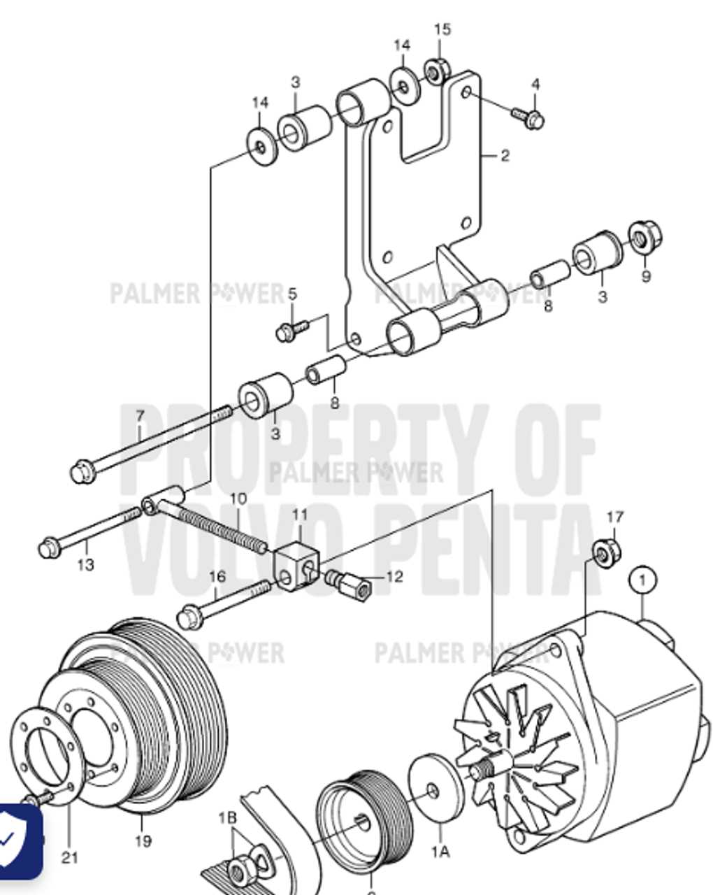 pulley parts diagram