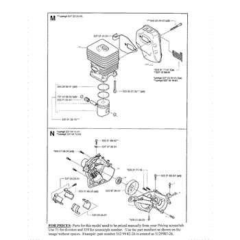 husqvarna blower parts diagram