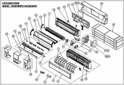 air conditioning unit parts diagram