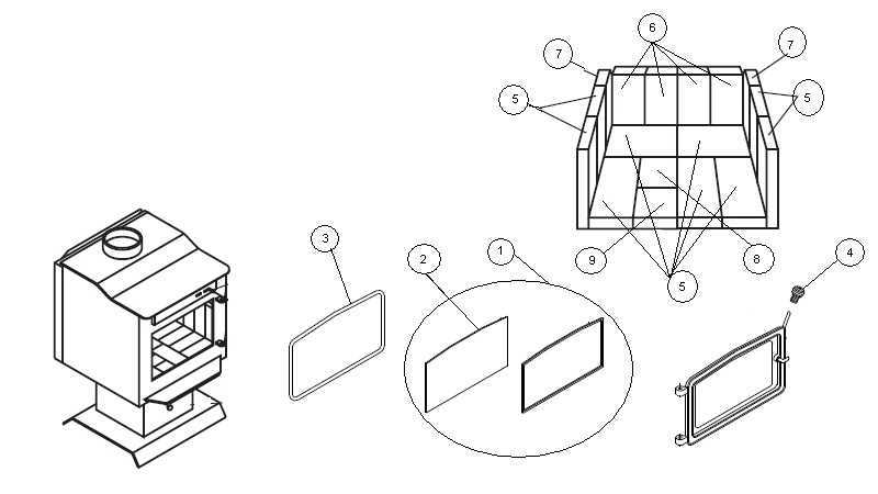 stove parts diagram