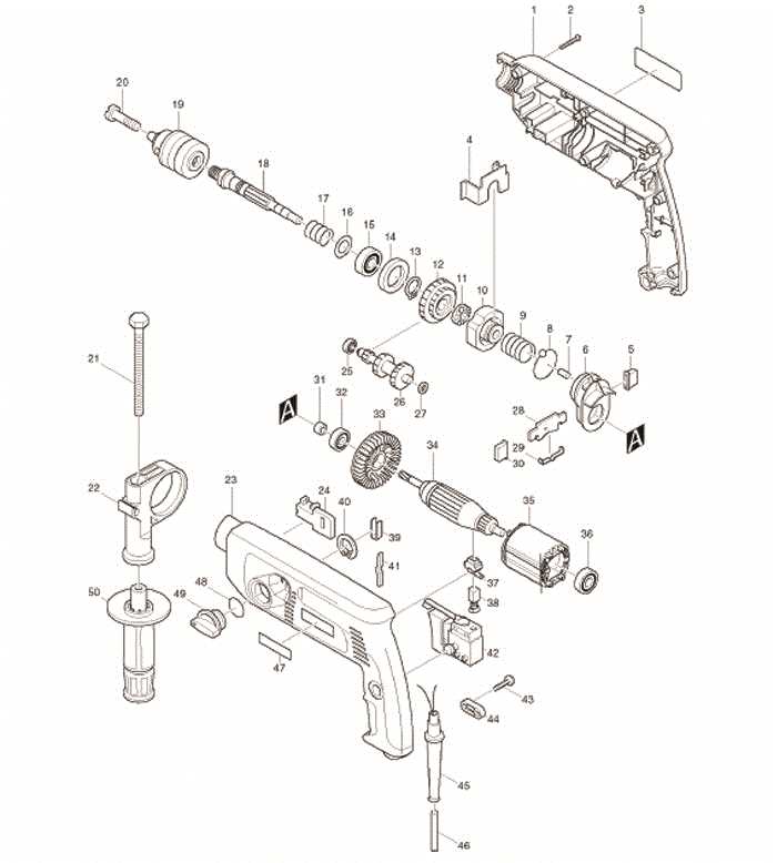 hammer drill parts diagram