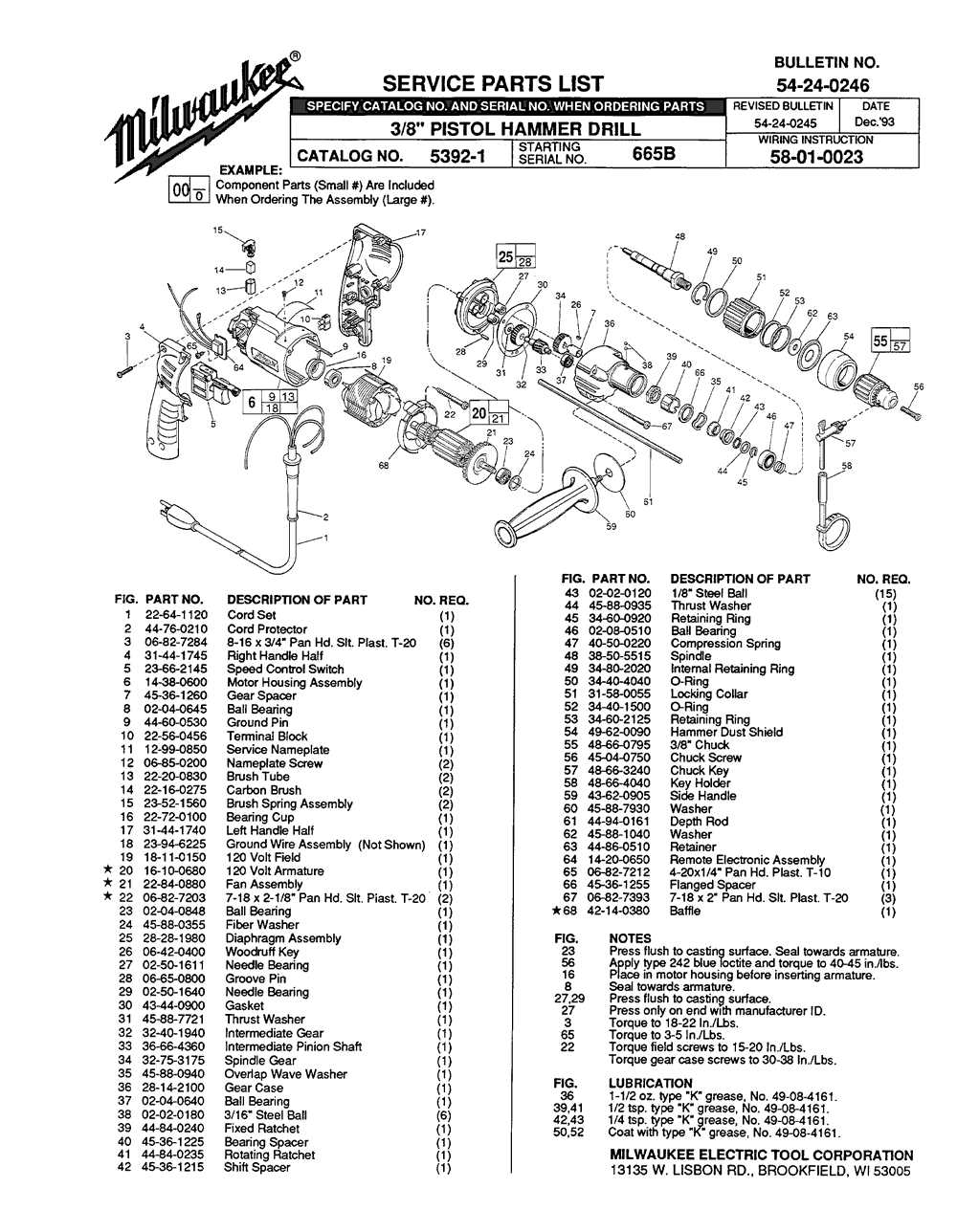 hammer drill parts diagram