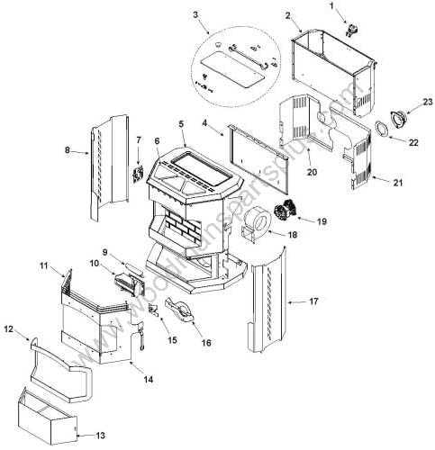 harman pellet stove parts diagram