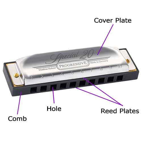 harmonica parts diagram