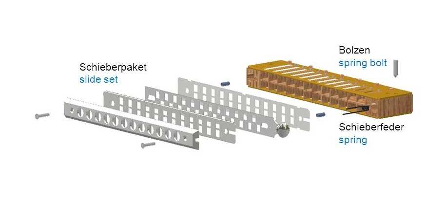 harmonica parts diagram