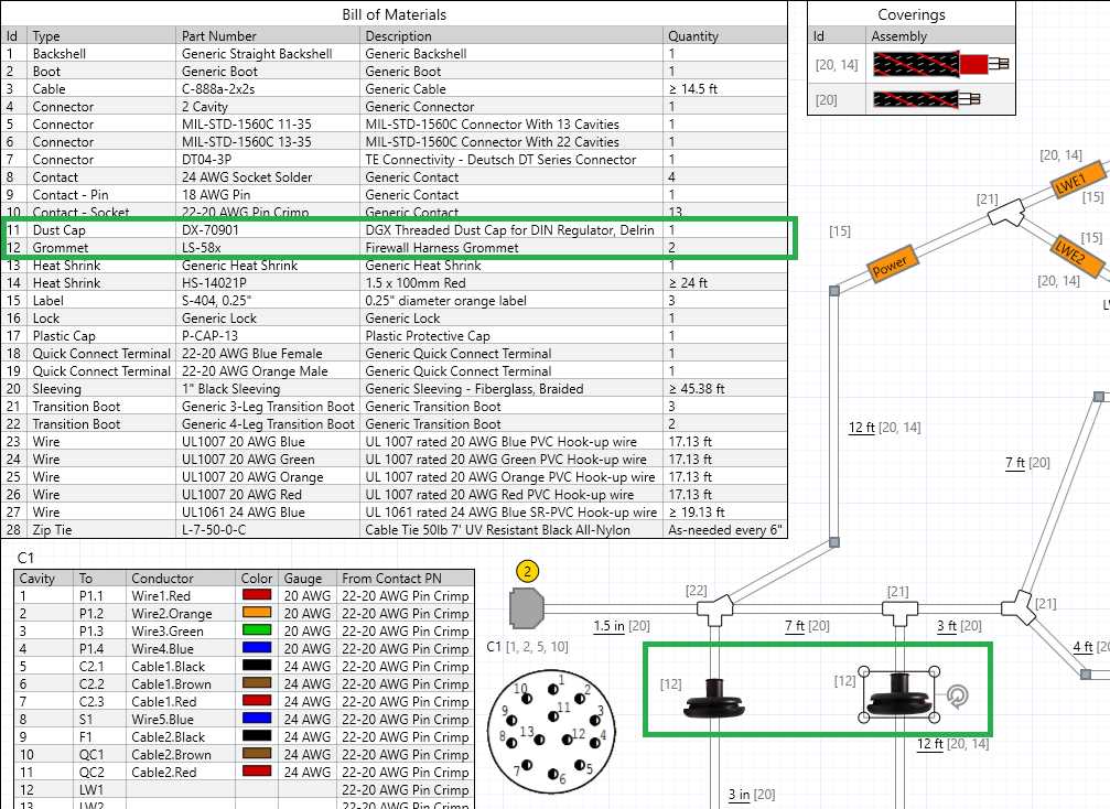 harness parts diagram