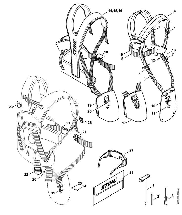 harness parts diagram