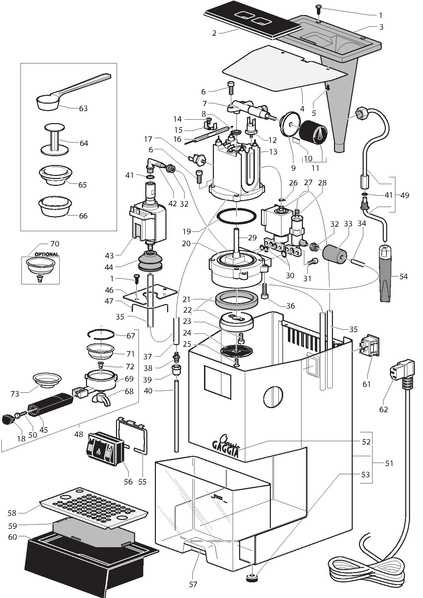 gaggia parts diagram