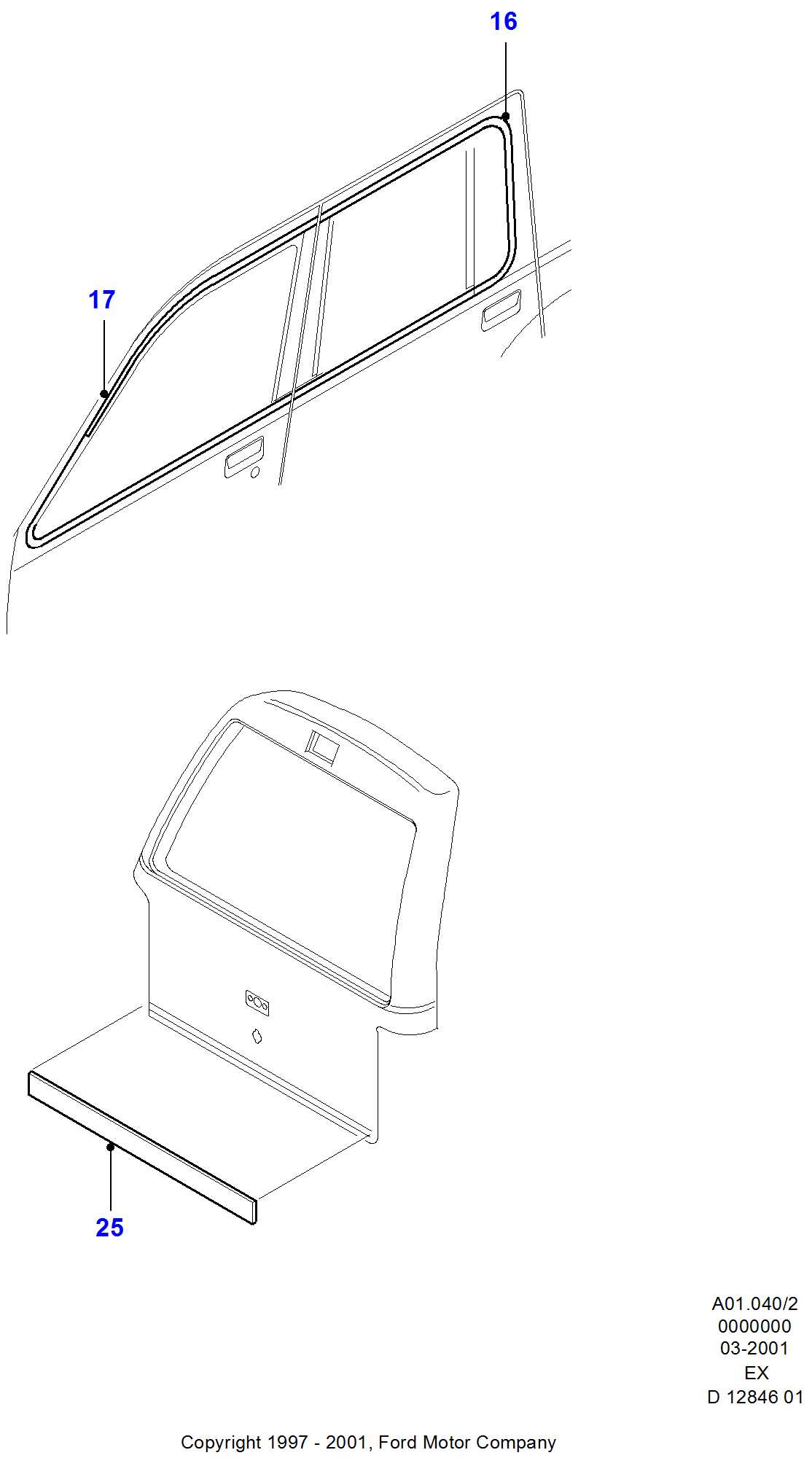 ford explorer body parts diagram