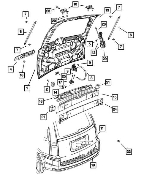 chrysler town and country parts diagram