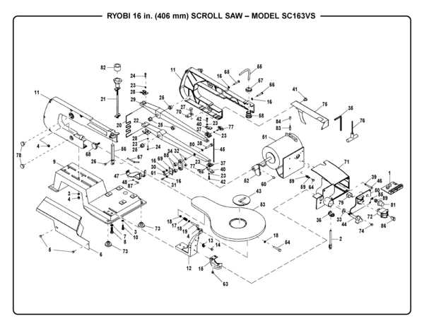 hegner scroll saw parts diagram