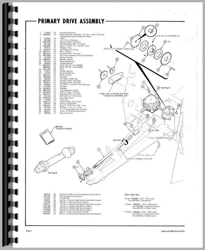 hesston 1010 parts diagram