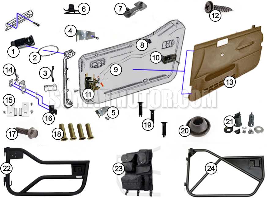 jeep wrangler diagram parts