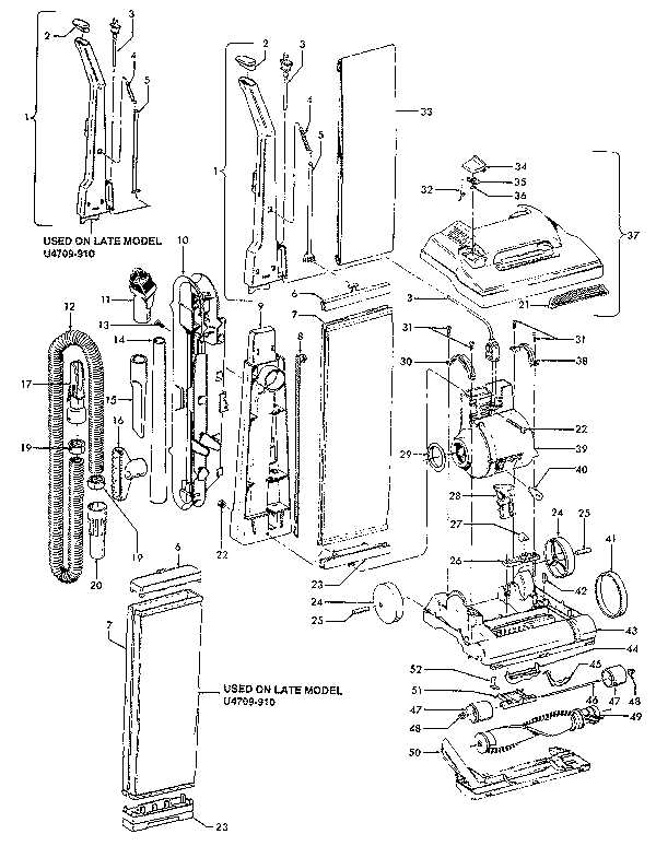 hoover uh74200 parts diagram