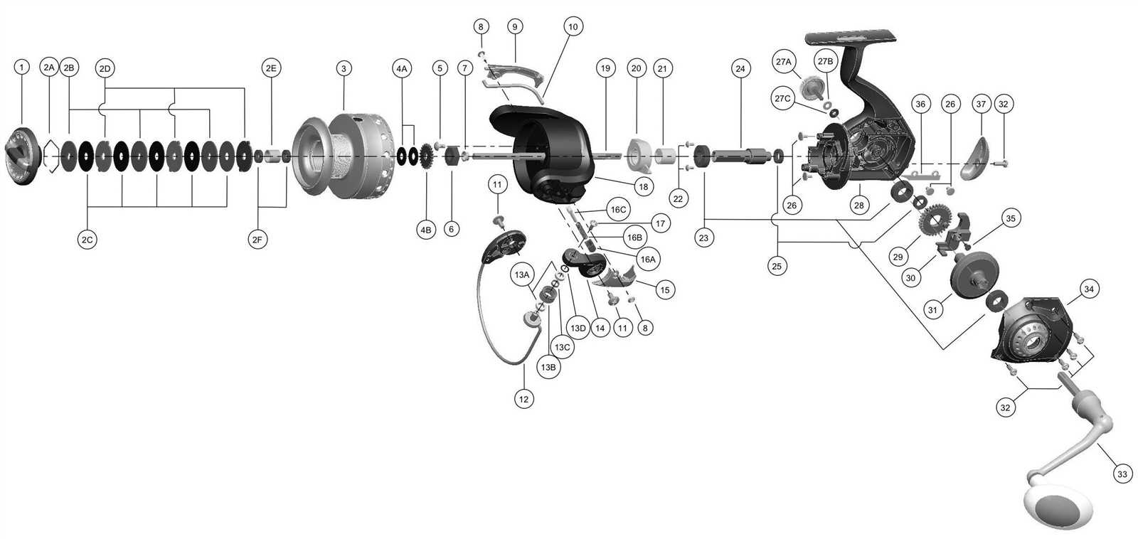 shimano curado parts diagram