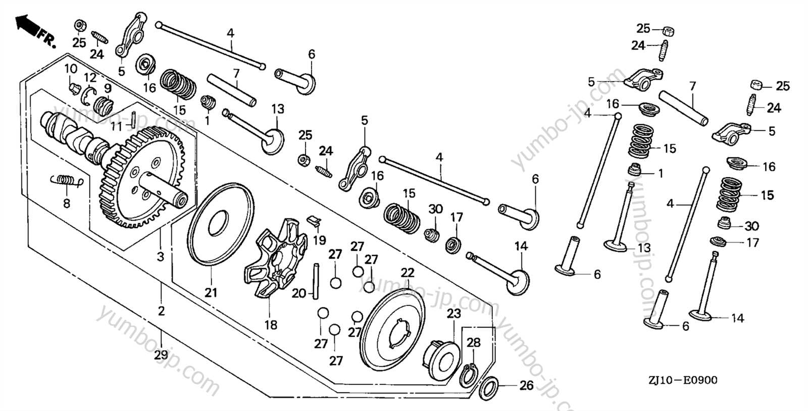 honda gxv620 parts diagram