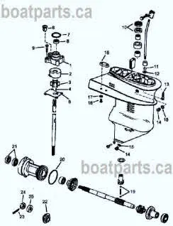 50 hp johnson outboard parts diagram