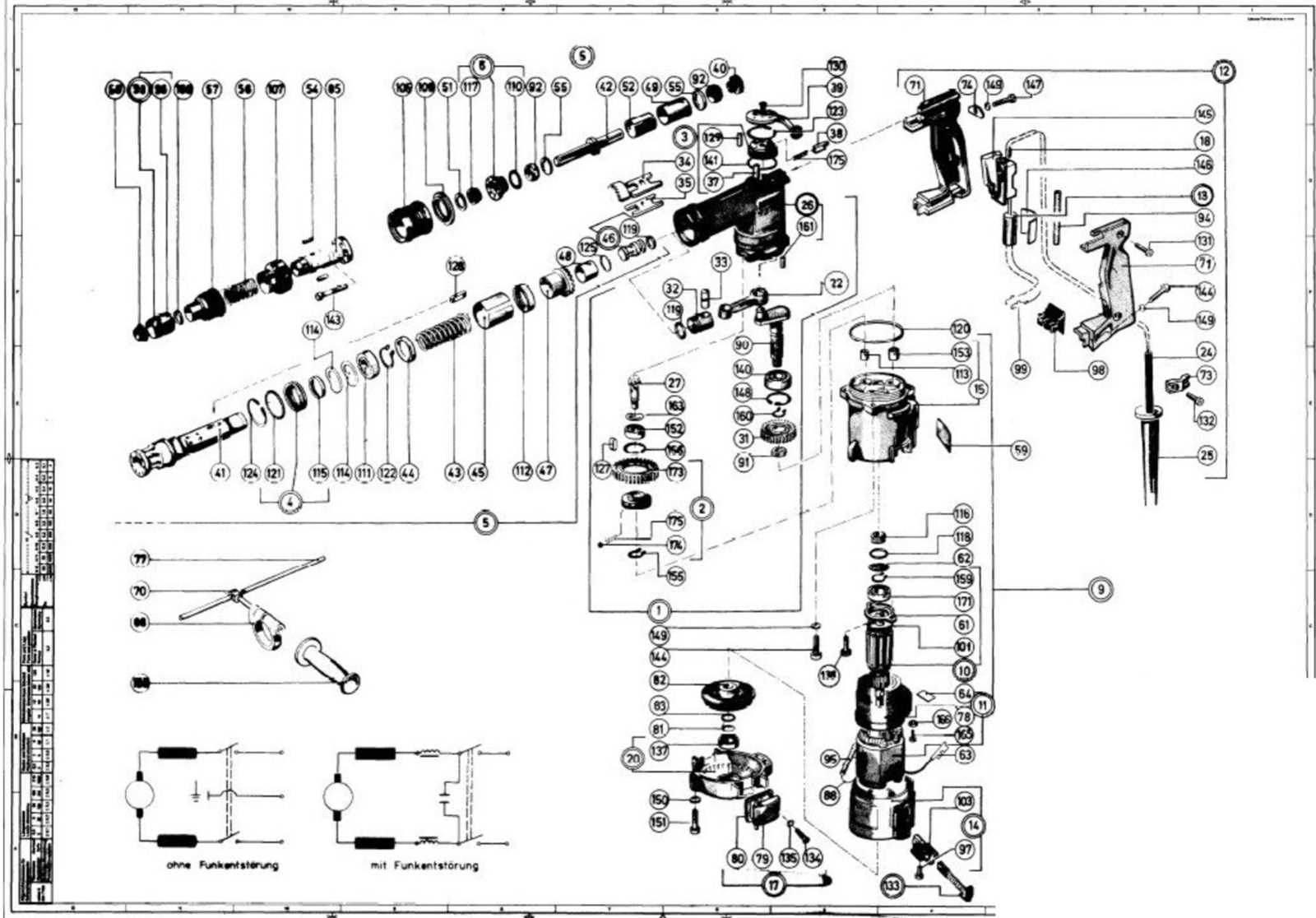 hilti te 2 parts diagram